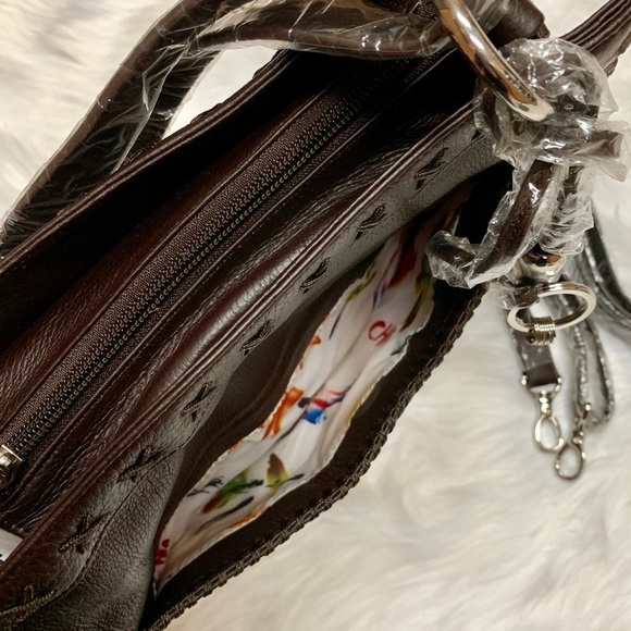 CHI BY FALCHI LEATHER AMINAL PRINT HANDBAG NIB - Picture 6 of 8